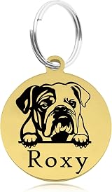 EDS G Dog Tags for Pets Engraved UK Personalised Stainless Steel Dog ID Tag view 6