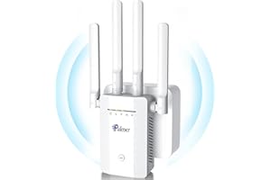 PALEOER 2024 Newest WiFi Extender Signal Booster Range up to 9999sq.ft and 55+ Devices, Wireless Repeater Signal Amplifier, Internet Booster for Home, 1-Tap Setup, 4X Faster Access Point with Ethernet Port