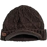Coal Headwear Yukon Brim Beanie Hat - Bill Visor, Rib Knit, Warm, Hat for Men and Women - Winter Outdoor Casual