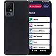 Lacass for Jitterbug Smart4 Case, Silicone Soft TPU Flex and Easy Grip Case for Jitterbug Smart 4 (2023) for Seniors (aka Lively Smart) (Black)
