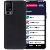 Lacass for Jitterbug Smart4 Case, Silicone Soft TPU Flex and Easy Grip Case for Jitterbug Smart 4 (2023) for Seniors (aka Lively Smart) (Black)