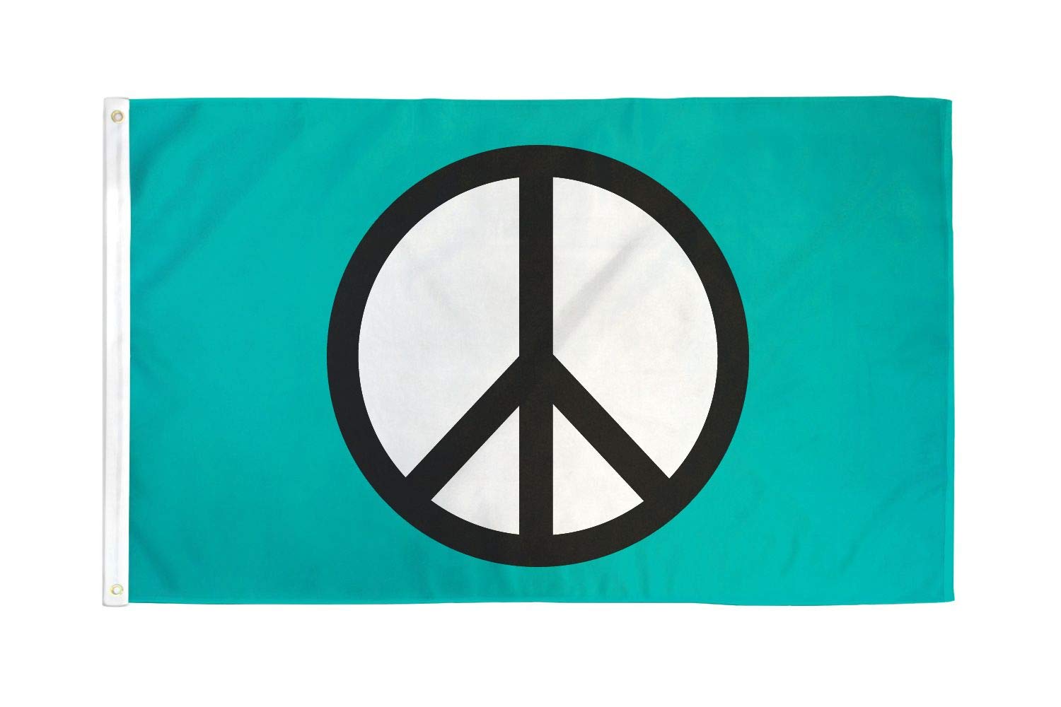 AZ FLAG - Peace Symbol Blue Flag - 3x5 Ft - 100D Polyester Peaceful Banner with Two Metal Grommets - Fade Resistant - Vivid Colors - 3' x 5' Feet - 150x90 Cm