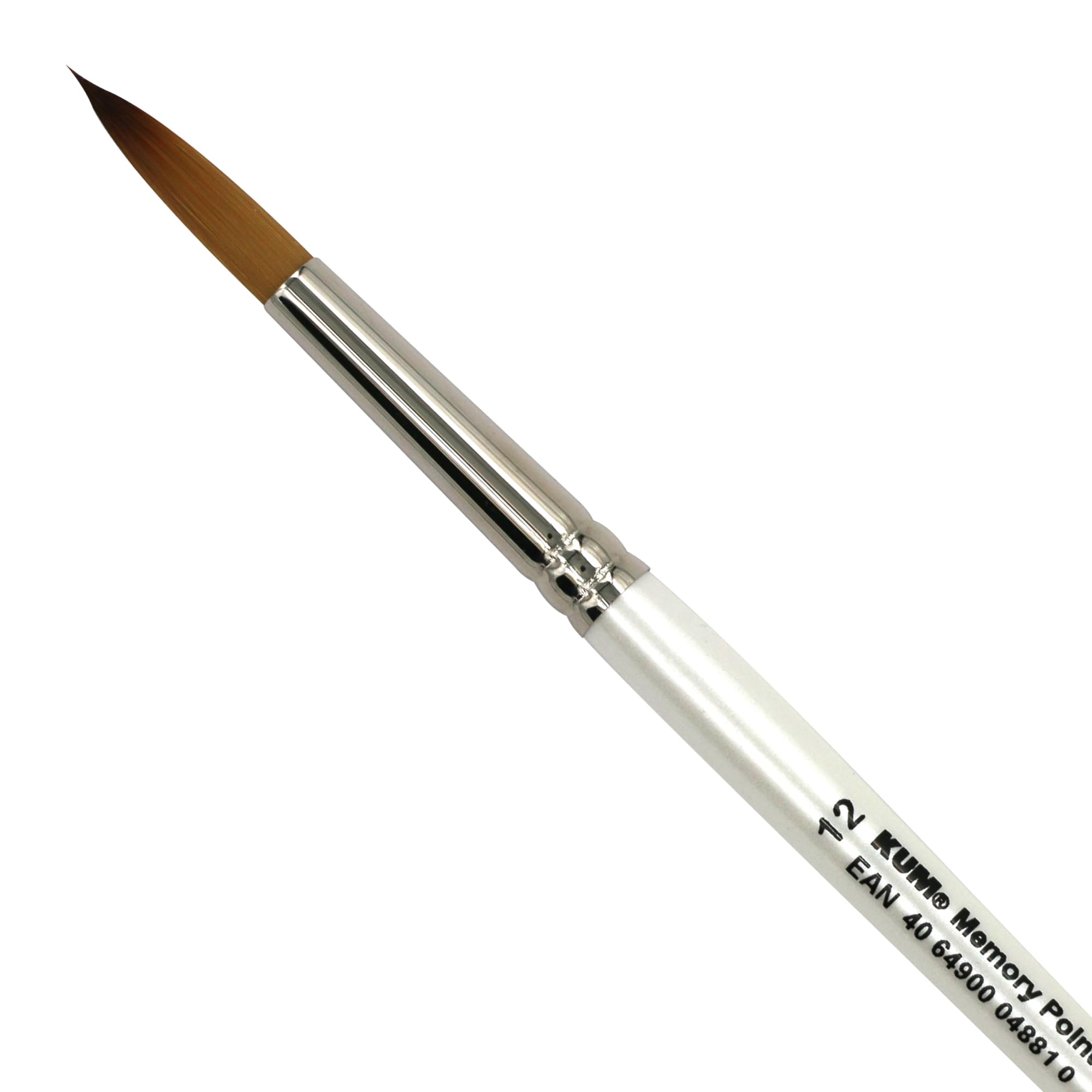 Kum 511.46.11-Memory Point Brushes, MemTip Pin RS #12, Round Tip, Pack of 1, Synthetic, White