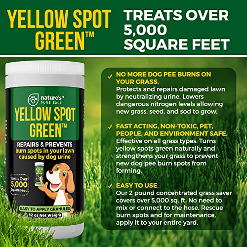 Yellow Spot Green™ Cures Urine Burns and Prevents Yellow Spots in Your
