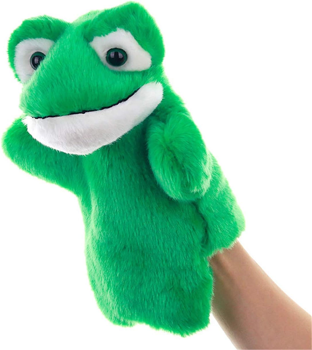 Amazon Nuonuo漫画カエルハンドパペットベルベットキッズ子供ストーリータイムプレイタイム教育用ファミリーゲーム人形布フィンガーパペット ぬいぐるみ おもちゃ