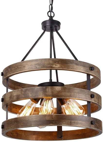 Ybzx Bluemeow - Lámpara Colgante Vintage, 5 enchufes E27 de Metal