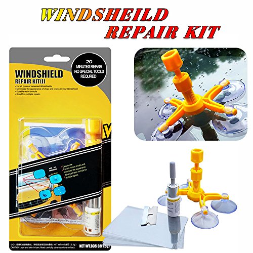 Yoohe Car Windshield Repair Kit, Windshield Crack Repair Tools Kit for Fix Auto Glass Windshield Crack Chip Scratch