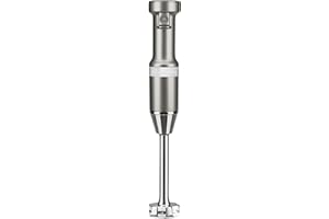 KitchenAid Variable Speed Corded Hand Blender, KHBV53, Contour Silver | Removable 8" Blending Arm, Blending Jar with Lid, BPA