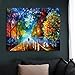 RIHE Paint by Numbers Kits Mounted on Wood Frame with Brushes and Paints for Adults Children Seniors Junior DIY Beginner Level Acrylics Painting Kits on Canvas-Romantic Street 16x20 Inch