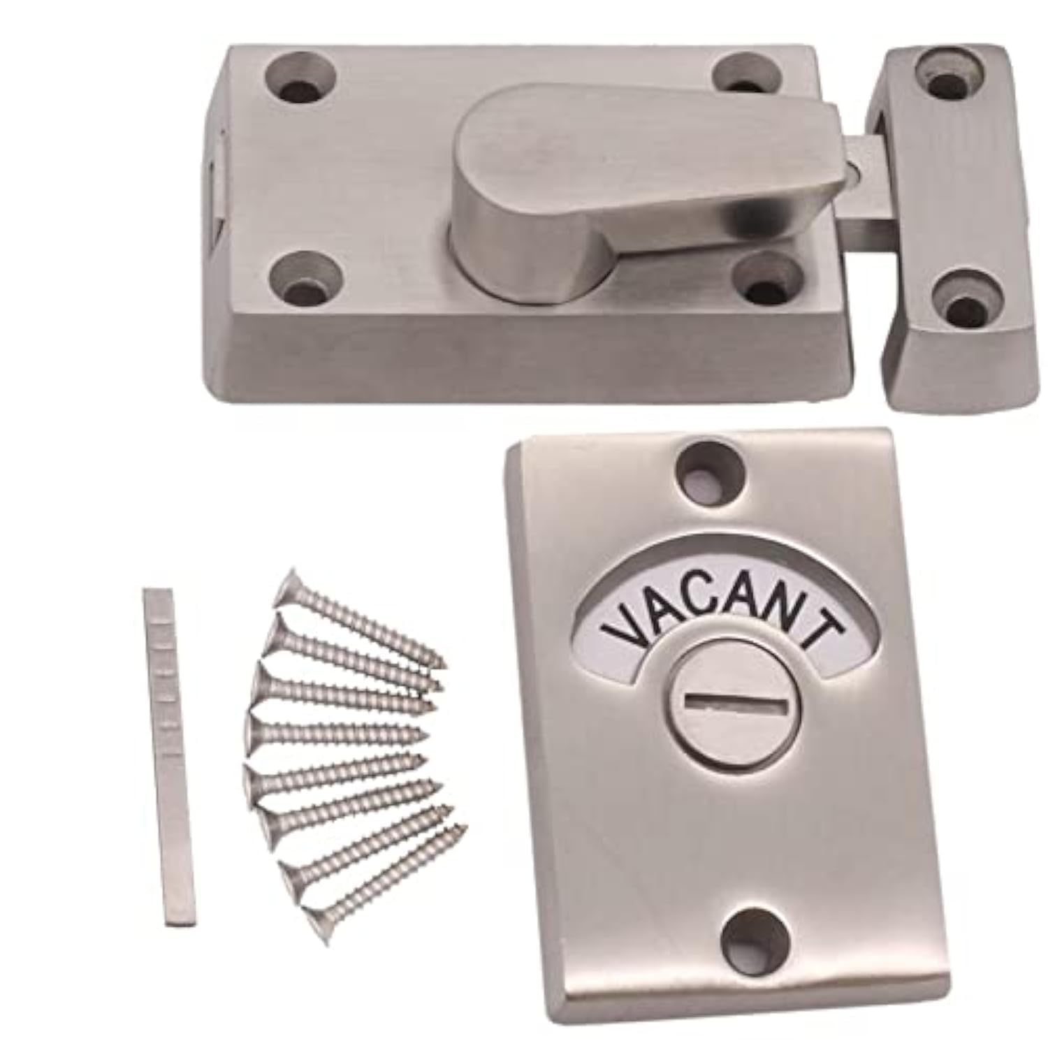 Toilet Indicator Bolt Satin Stainless Steel Vacant/Engaged