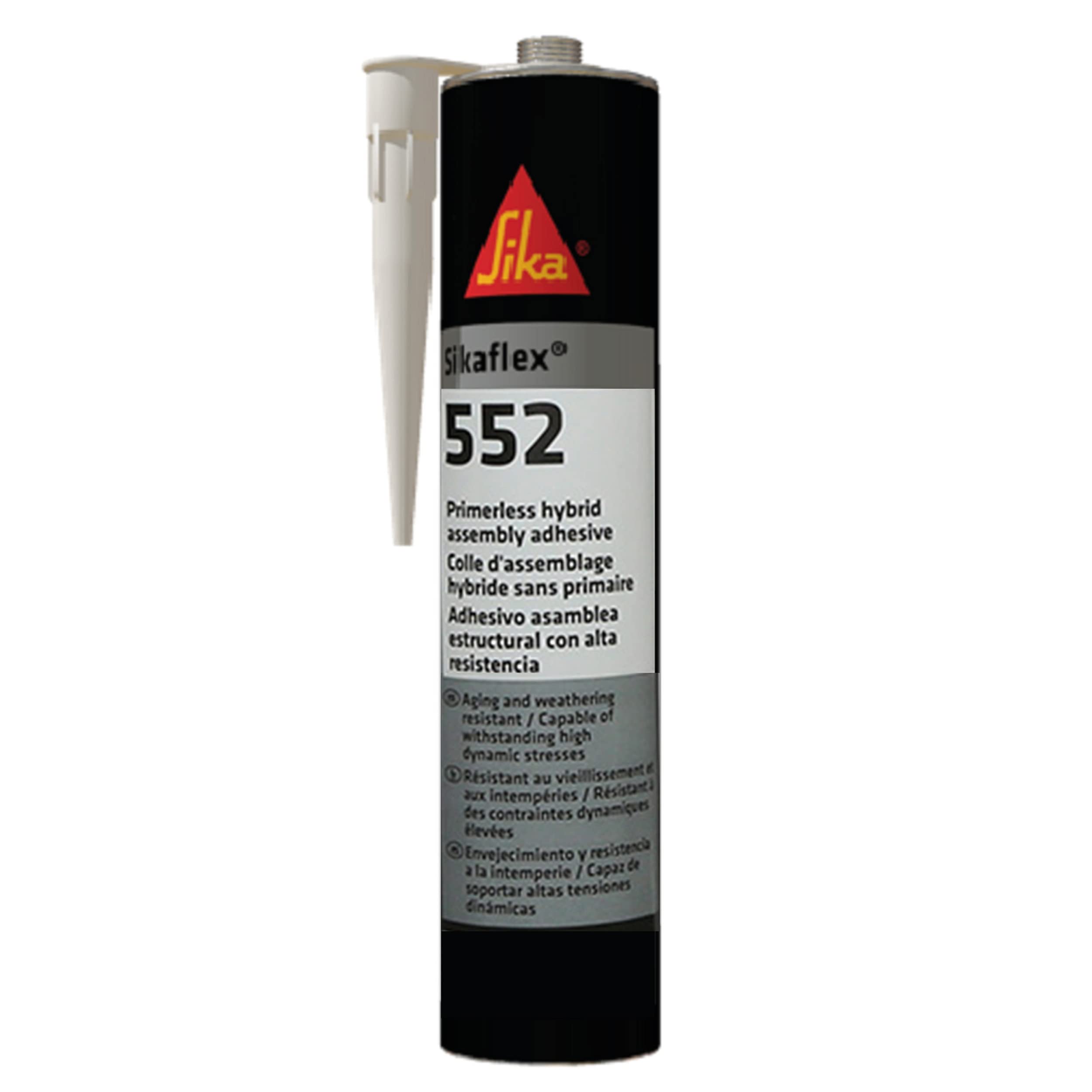 Sika – Sikaflex 552 – Professional Use Primerless Hybrid High-Performance Assembly Adhesive – Gap Filling – For Internal And External Use – White – 300ml Cartridge