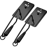 Leinuosen 2 Pcs Fishing Planer Boards for Downrigger | Stainless Steel Heavy-duty Trolling Planer, Fishing Planer Kit for Downrigger Freshwater Saltwater Wahoo Tuna Outdoor Fishing