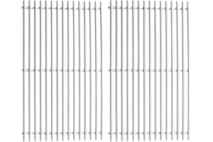 BTCDR 19.5" Grill Burner for Weber Genesis 300 Series E310 E320 E330 S310 S320 S330 EP310 EP320 EP330 Gas Grills with Front Control Panel Grill Pipe Tubes Burner (Grill Grate)