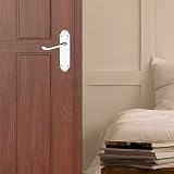 XFORT Richmond Lever Latch Door Handles 4 Pairs Polished Chrome Internal Wooden view 5