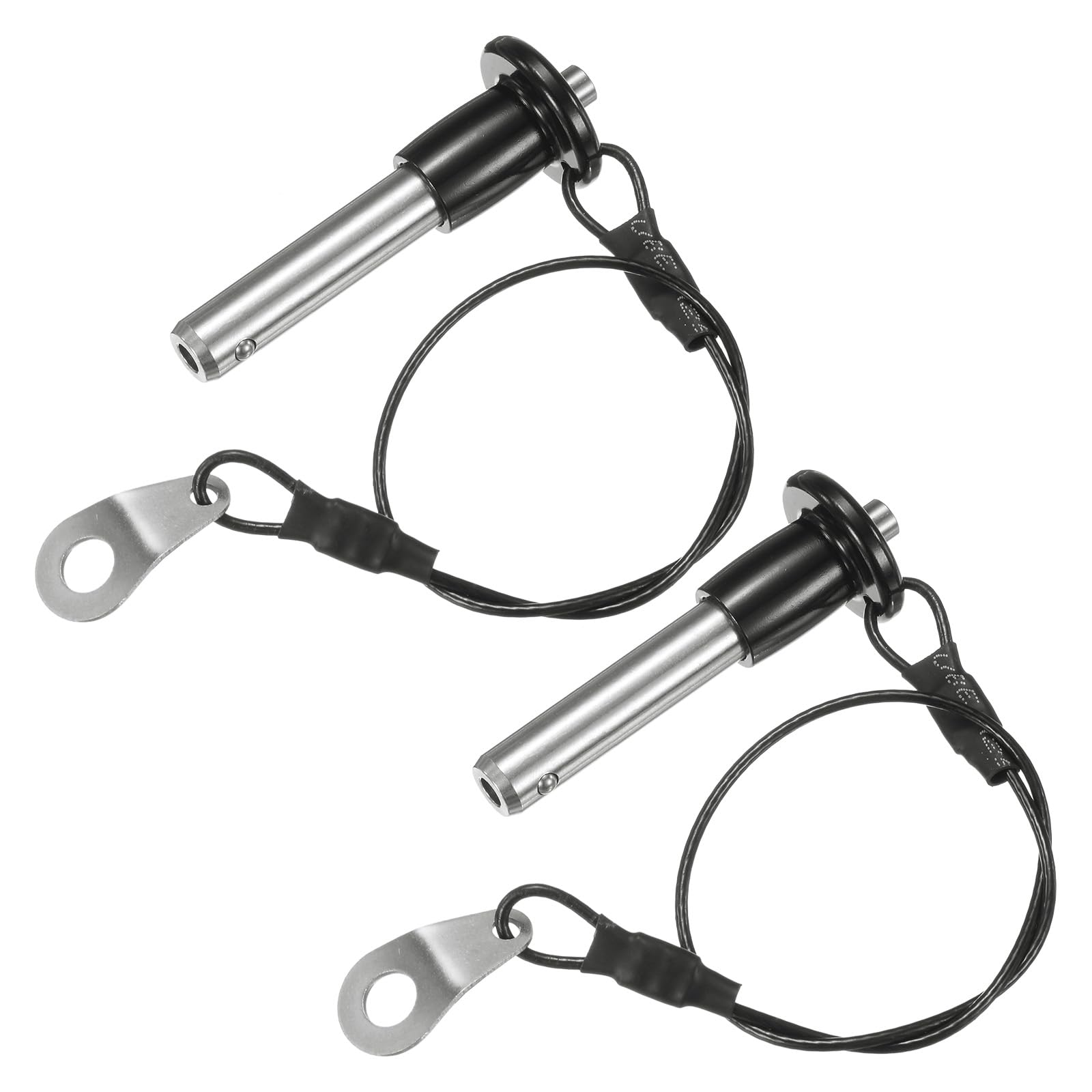 M METERXITY 2Pcs Ball Locking Pins 8mm Dia 25mm Usage Length Button Handle Quick Release Pin