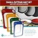 Cutting Board / Mat Set Antibacterial & Dishwasher Safe, Set of 4 Color Coded Cutting Boards / Flexible Cutting Mats for All Your Cutting Needs by Zone – 365