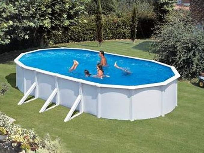 Stahlwandpool Grandy oval 3,75m x 6,10m x 1,20m Einzelbecken Ovalpool inkl. Skimmer