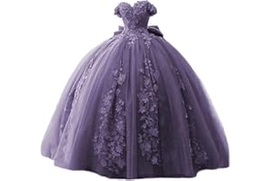 TRHTX Lace Beaded Quinceanera Dresses 2025 Puffy Off Shoulder Sweet 16 Dresses Flower Tulle Quince Dress WZY54