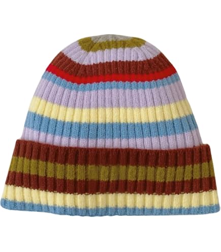 TOP HEADWEAR Knitted Triangle Beanie - Black at Amazon Women's