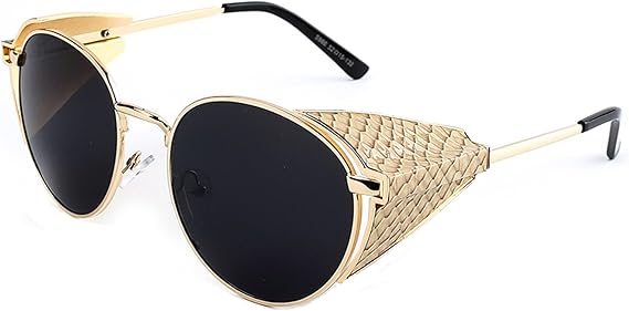 sunglasses with metal side shields