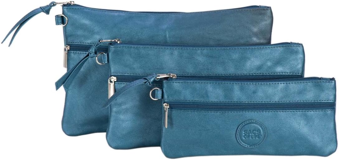 Sacs of Life Triple Lux Travel/Make-Up Set, Blue