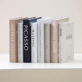 Vikber 8 Pcs Decorative Books for Home Decor – Aesthetic Faux Book Set for Coffee Table, Bookshelf & Living Room, Modern Fash