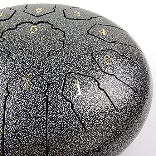 Steel Tongue Drum 11 Notes 10 Inches meditation drum，steel drum