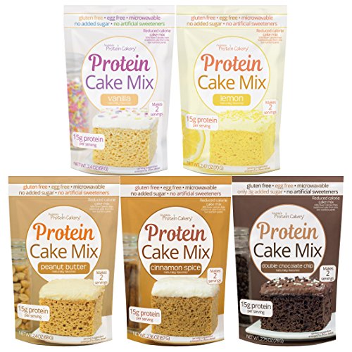 Protein Cake Mix Variety Pack 5 Flavors Andreas Protein Cakery Low Carb Gluten Free No