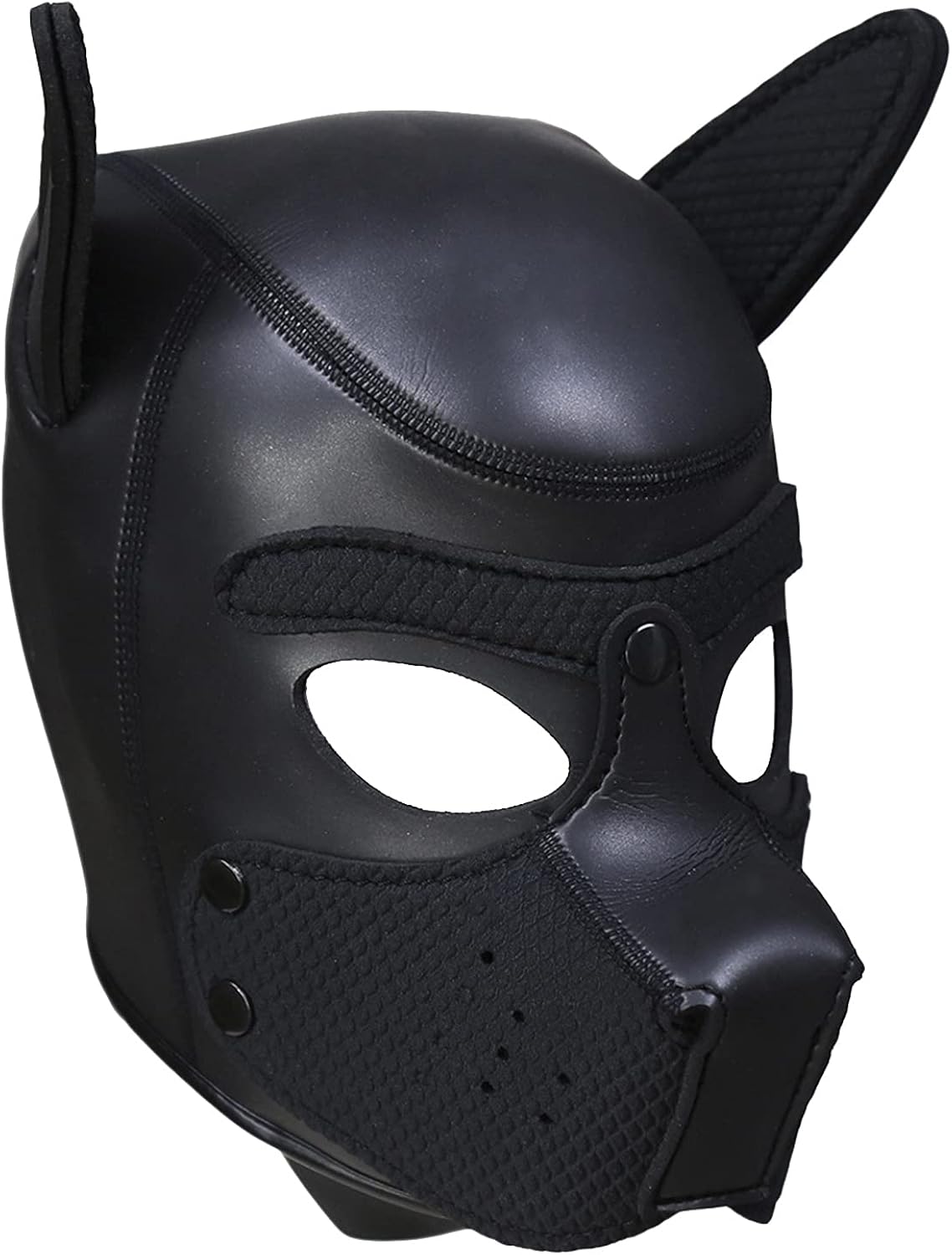 FEESHOW Hundemaske Weiche Gummi Hundemaske mit Ohren Tier Hunde Masken