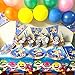 Shark Themed Party Supplies for Baby Set Disposable Plates- Shark Cake Plates and Napkins Shark Birthday Party Decorations for Baby Boys Girls and Baby Shower