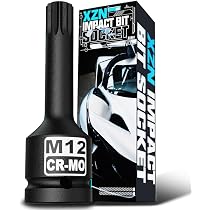 Sunex 312XZN 3/8-Inch Drive M12 Stubby Triple Square Impact Socket