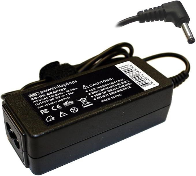 Power4Laptops AC Adapter Laptop Charger Power Supply Compatible With HP