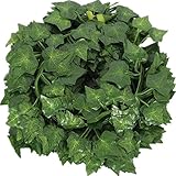 Muyisen 12 Pack Artificial Greenery Ivy Vine Leaves Garland for Wedding Party Garden Wall Party Decoration