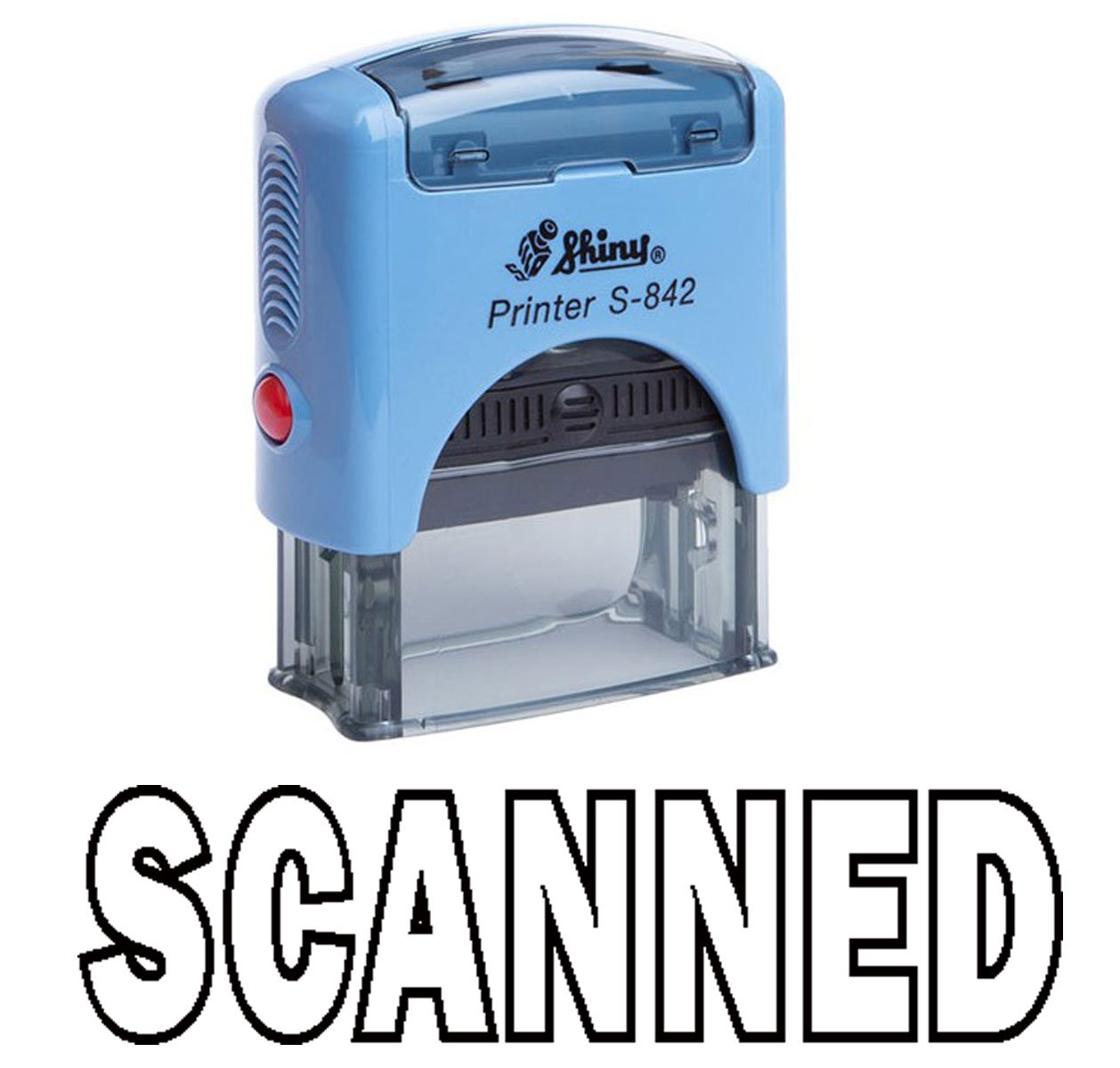 Printtoo Scanned Self Inking Rubber Stamp Office Stationery Custom Shiny Stamp