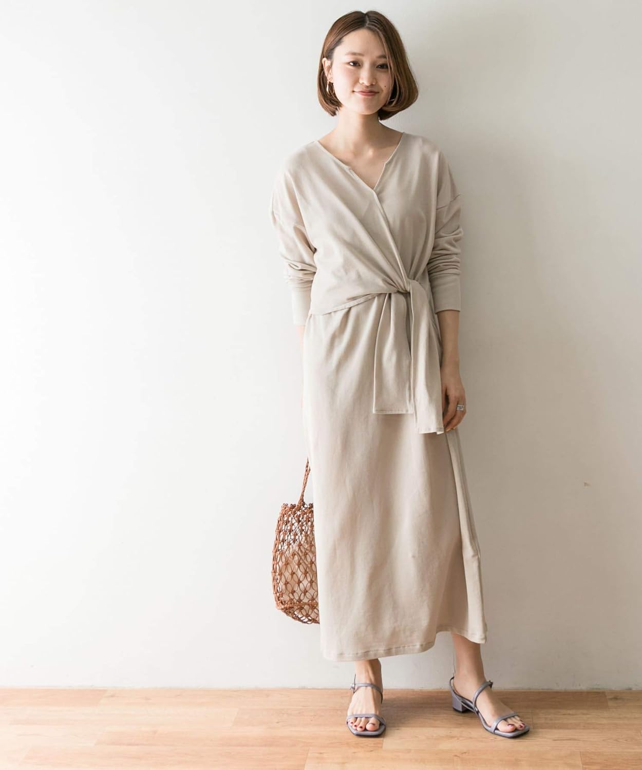 Amazon Co Jp アーバンリサーチ ワンピース ドレス カシュクールカットワンピース レディース Ur04 26t001 Grege Free 服 ファッション小物