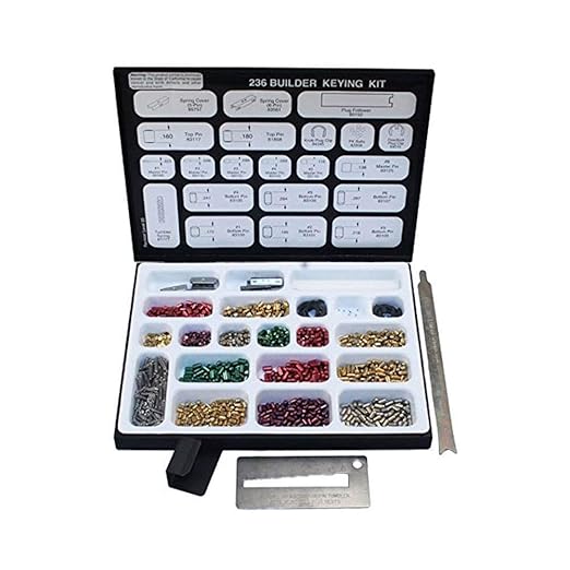 Kwikset Small Pin & Tumbler Builder ReKeying Kit w/Key Gauge & Assorted Pins Drive Pins