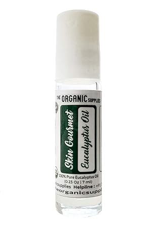 The Organic Supplies Eucalyptus Roll On 7 ML For Headache, Muscle Pain, Sinus