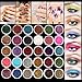 Eyeshadow&Nail Glitter LuckyFine 30Pcs/Set Colors Mixed Glitter Loose Powder Eyeshadow Eye Shadow Cosmetics Salon Random Color App 2.51.5cm(DH) for Gift