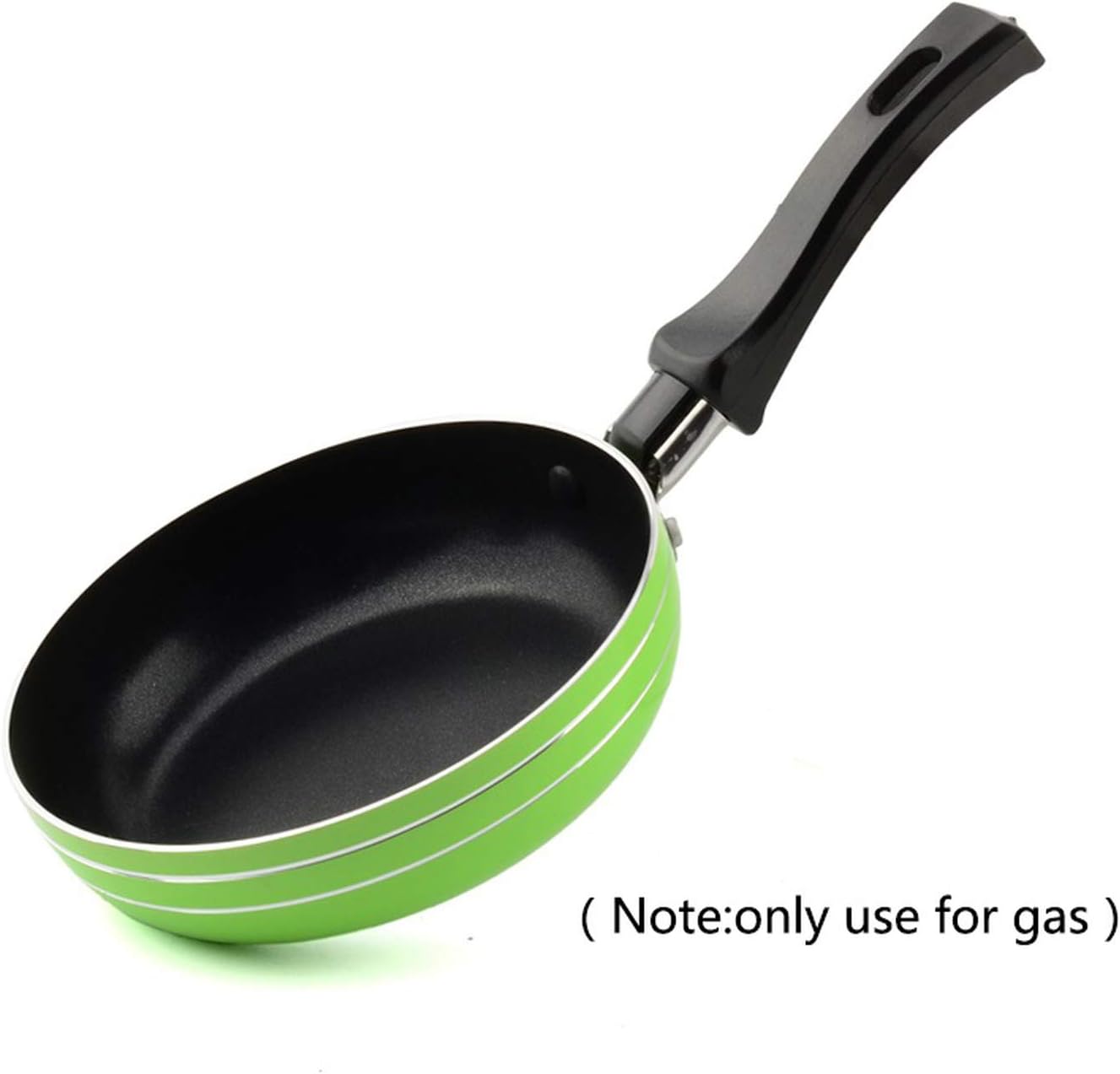 Non Stick 5.5 inch Egg Frying Pan Aluminum Griddles & Grill Pans 14cm Diameter Kitchen Fryer For Cooker,14cm,Green