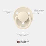 BIBS De Lux Dummy 0+ Months 2-Pack Round Teat Coral Ruby Brand Bibs view 4