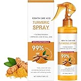 Keratin Care Turmeric Spray 100ml, Exfoliating Moisturizing Body Spray with Retinol,Turmeric Exfoliating for Face & Body, Gentle Skin Care, For All Skin Types