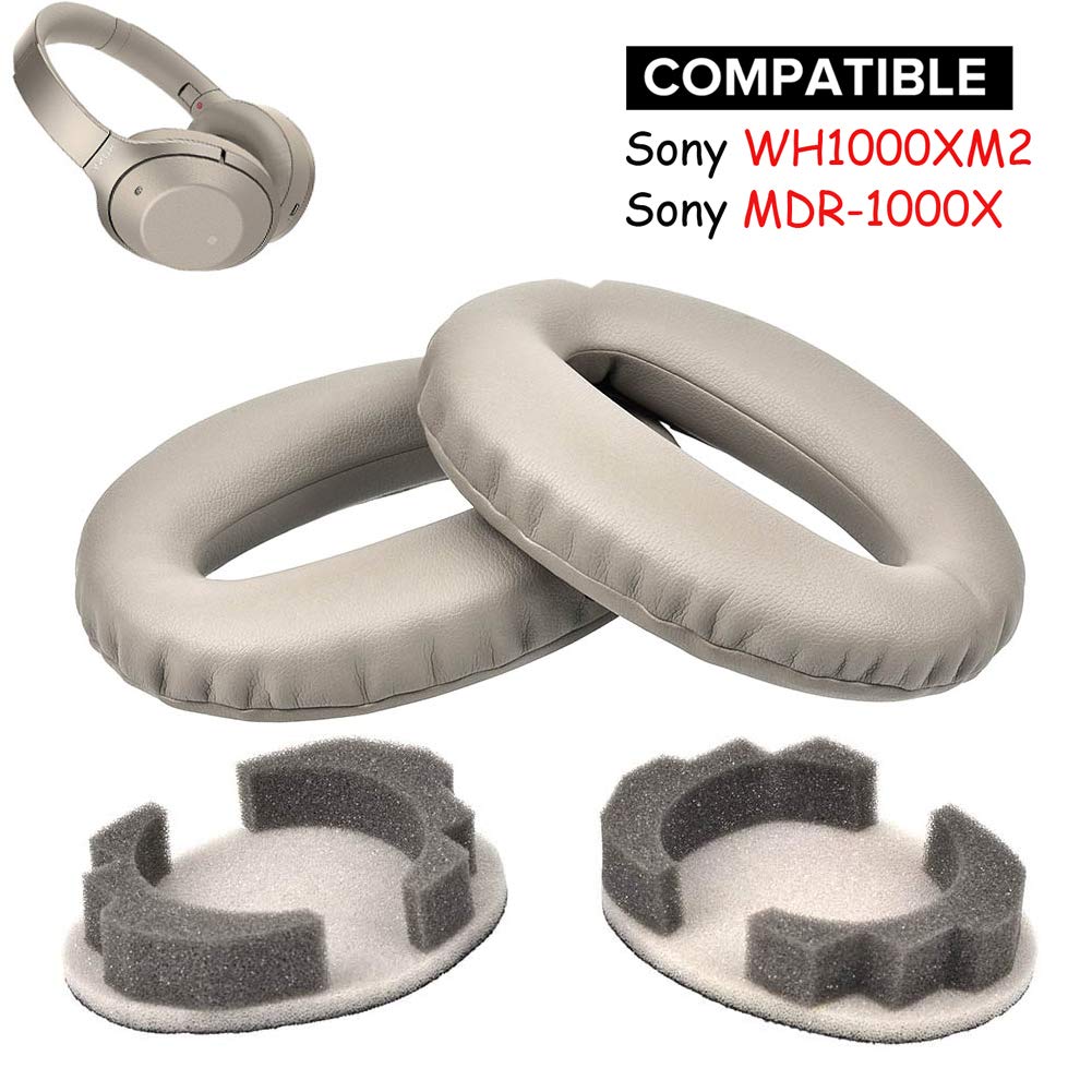 Wh1000xm2 Earpads Replacement Ear Pads Cushions Muffs Repair Parts Compatible With Sony Mdr 1000x Wh1000xm2 Wireless Bluetooth Over The Ear Headphones Silver Buy Online In Colombia At Desertcart Co Productid