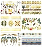 Terra Tattoos 75 Metallic Color Temporary Tattoos