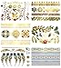 Terra Tattoos Gold Metallic Temporary Tattoos Waterproof Nontoxic Long Lasting Perfect for Beach, Festivals, & more (Enchanted)