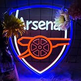 Football Neon Sign for Wall Decor, LED Soccer Team Neon Lights, 13.7x11.8 Inch, for Bedroom, Man Cave, Birthday and Christmas Gifts for Boys