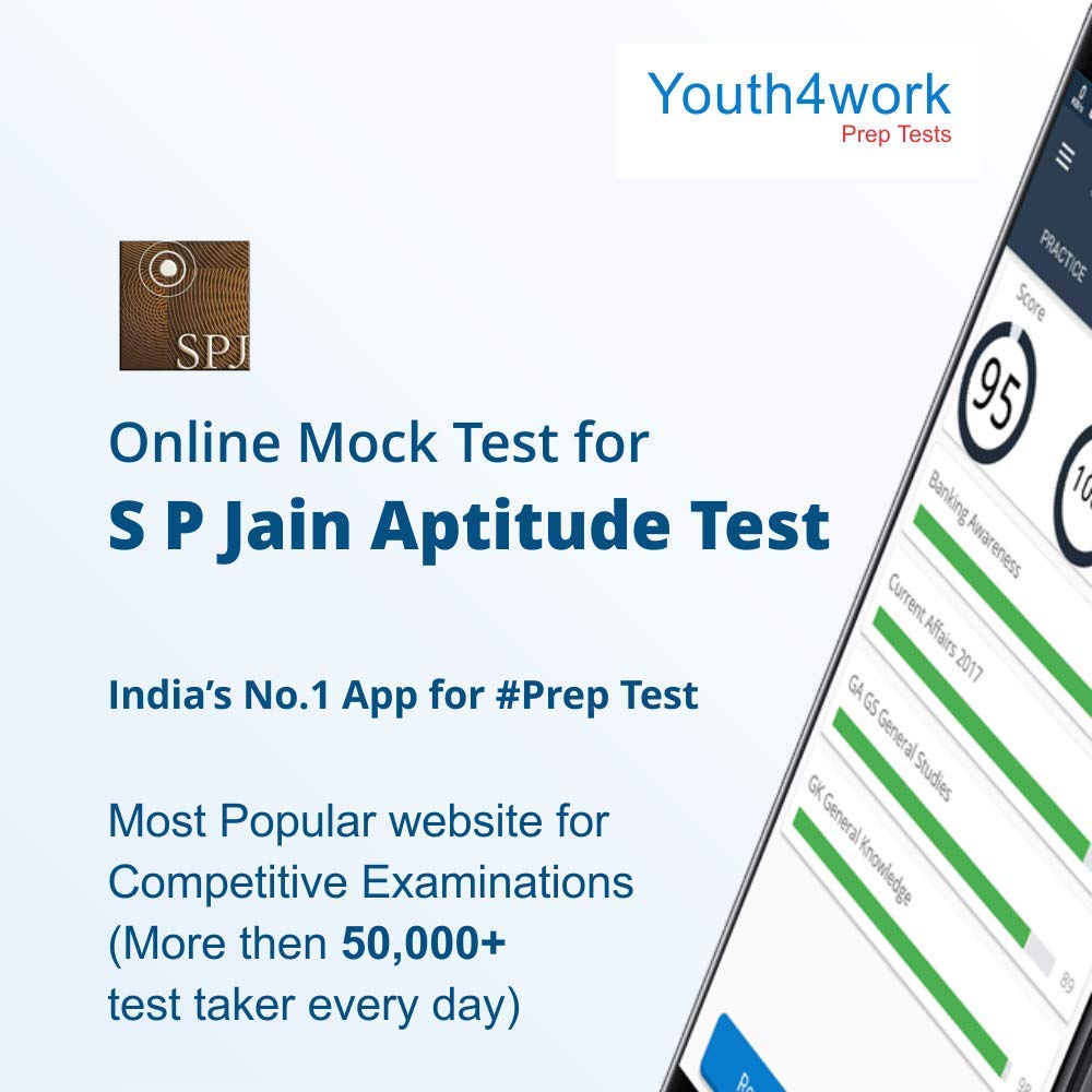 S P Jain Aptitude Test Spjat Online Mock Test 1 Month Youth 4 Work Subscription Voucher No Cd Amazon In Software
