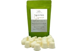 Lux Wax Melts Twisted Spruce Soy Wax Melt Dots – No Mess, Hand-Poured in Canada, Fresh Evergreen & Clean Forest Air Scent Thr