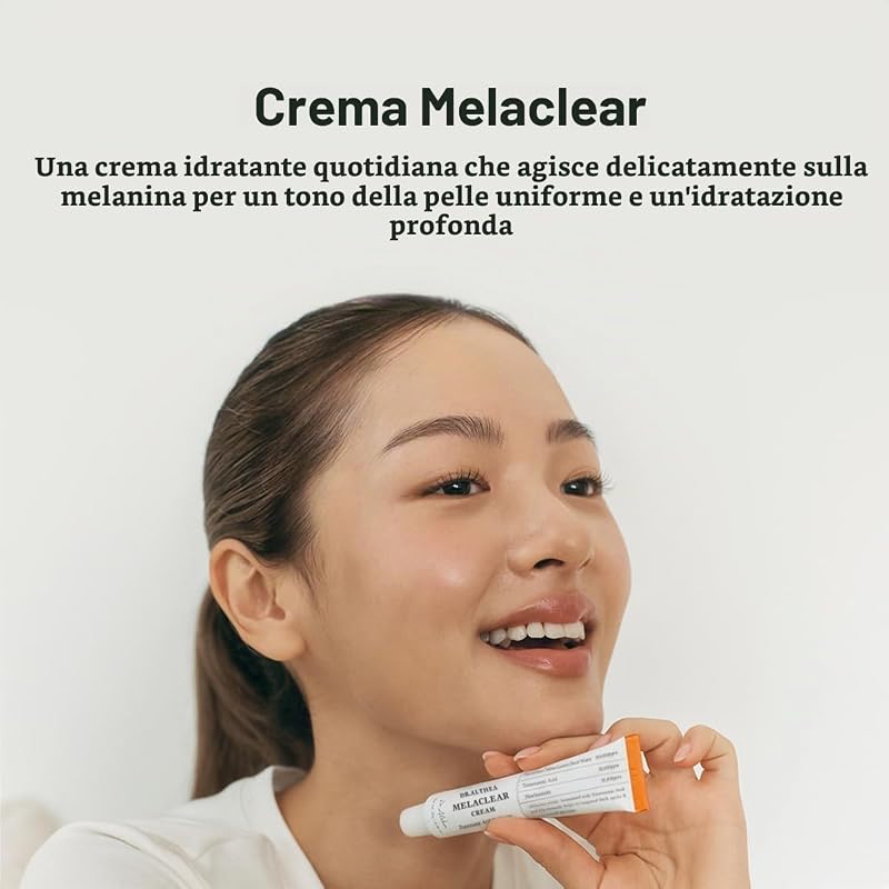 Melaclear Cream | Crema viso con Niacinamide e Acido Tranexamico (TXA) | Cura delle macchie di pigmento e della carnagione irregolare | Cura coreana vegana, 20 ml — foto 2 di 6