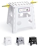 HOUSE DAY 13 Inch Folding Step Stool Non Slip Portable White
