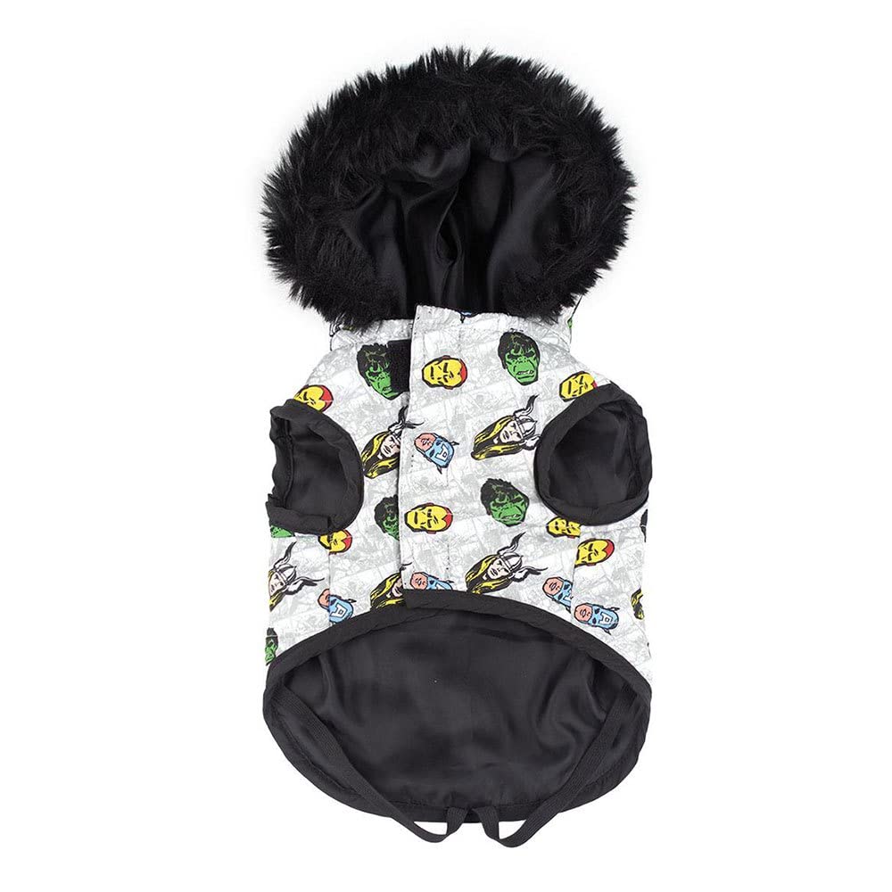 CERDÁ LIFEs LITTLE MOMENTS - For Fan Pets | Avengers Padded Coat - Officially Licensed by Marvel®